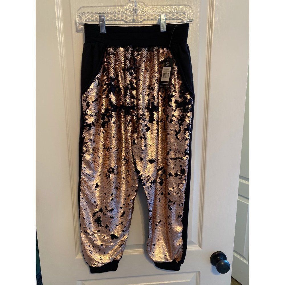 NWT XS Zumba Capri Glitz+Glam Sweat Pants